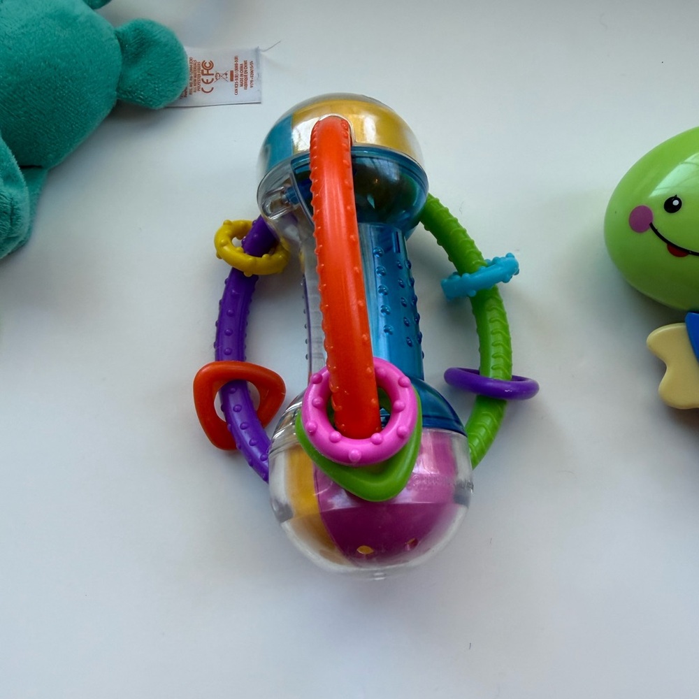 S/3 Colorful Baby Rattle and Teether Set - Picture 3 of 5